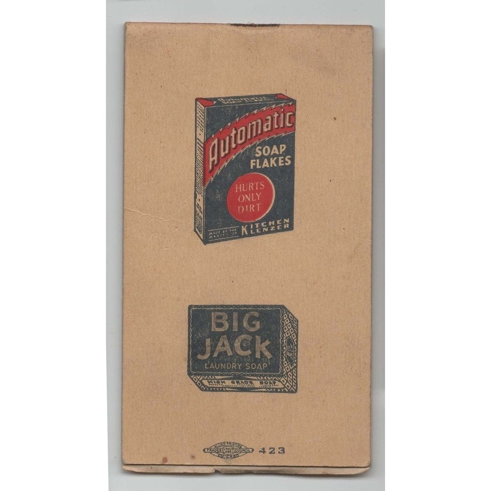 Vtg Kitchen Klenzer Advertising Booklet Chicago IL Soap Flakes Big Jack Litho - Picture 2 of 2